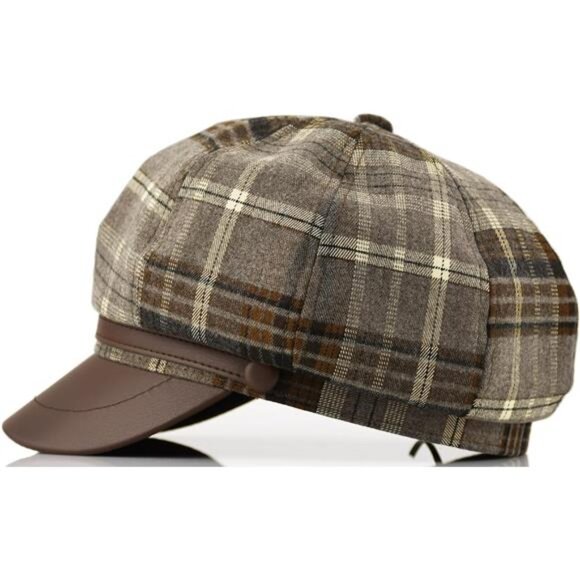 Womens Newsboy Cap - Picture 2 of 8